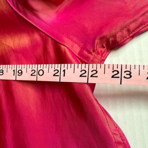 MycraPac One Women’s Pink Metallic Swing A-Line Raincoat SZ 1 S/M Minimalist - Picture 6 of 10